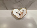 Chihuahua Duo Heart Shell Art Dish