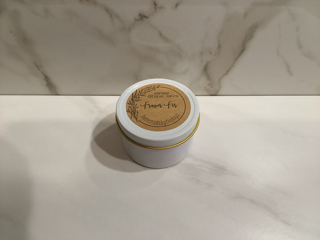 Fraser Fir Tin Candle — Homemade by The Hays