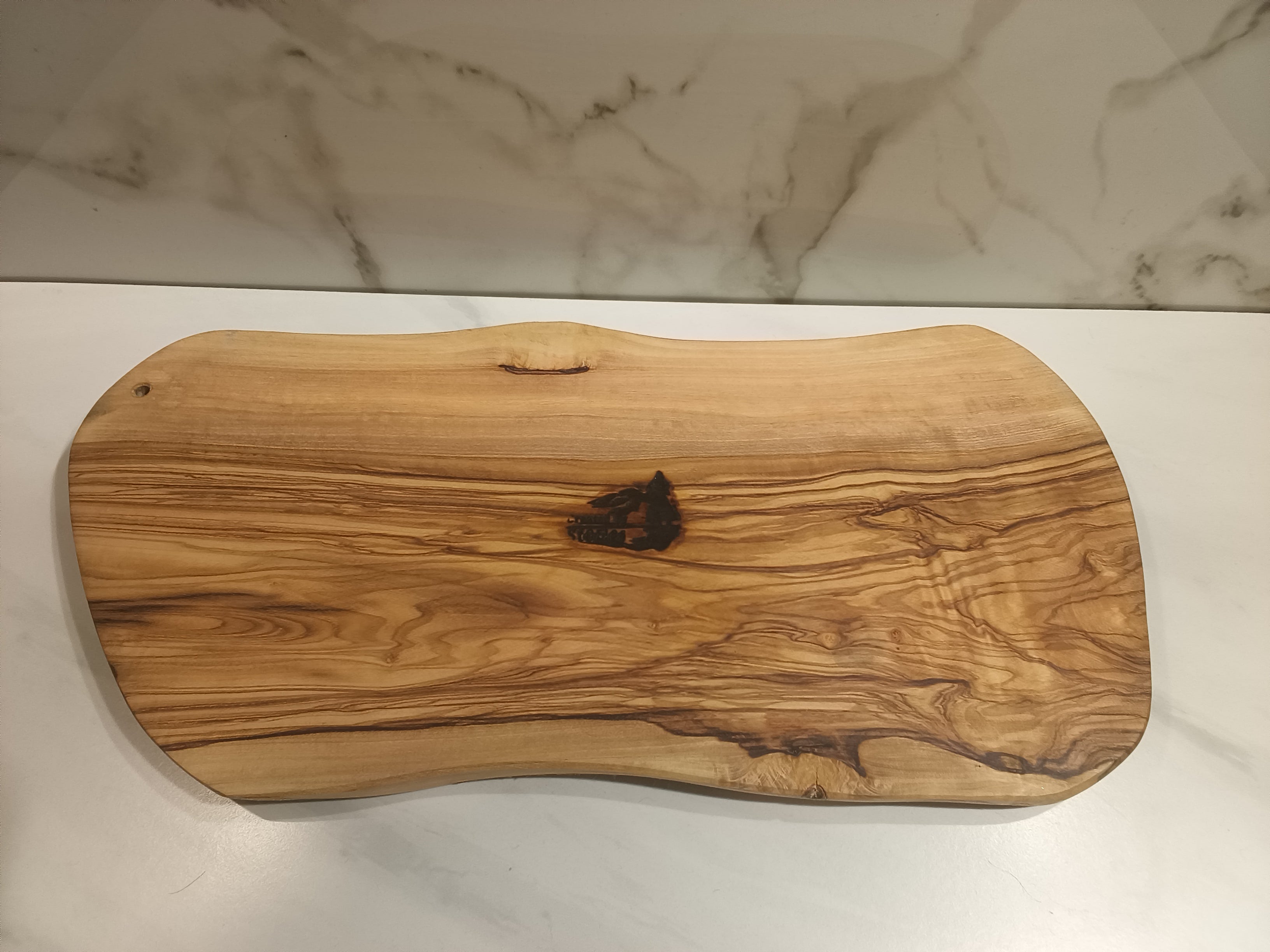 Fractal Lightning Burned Wood Charcuterie Board with Teal Resin