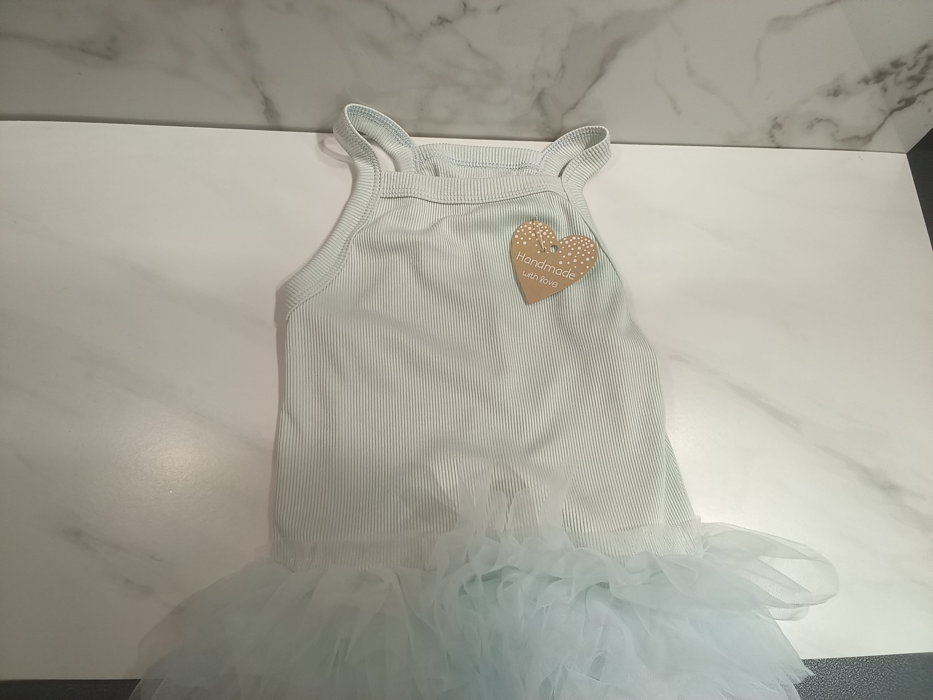 Blue Tutu Dog Dress - Handmade with Love