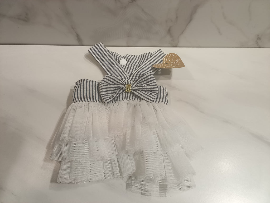 Striped Tutu Dog Dress - Handmade with Love