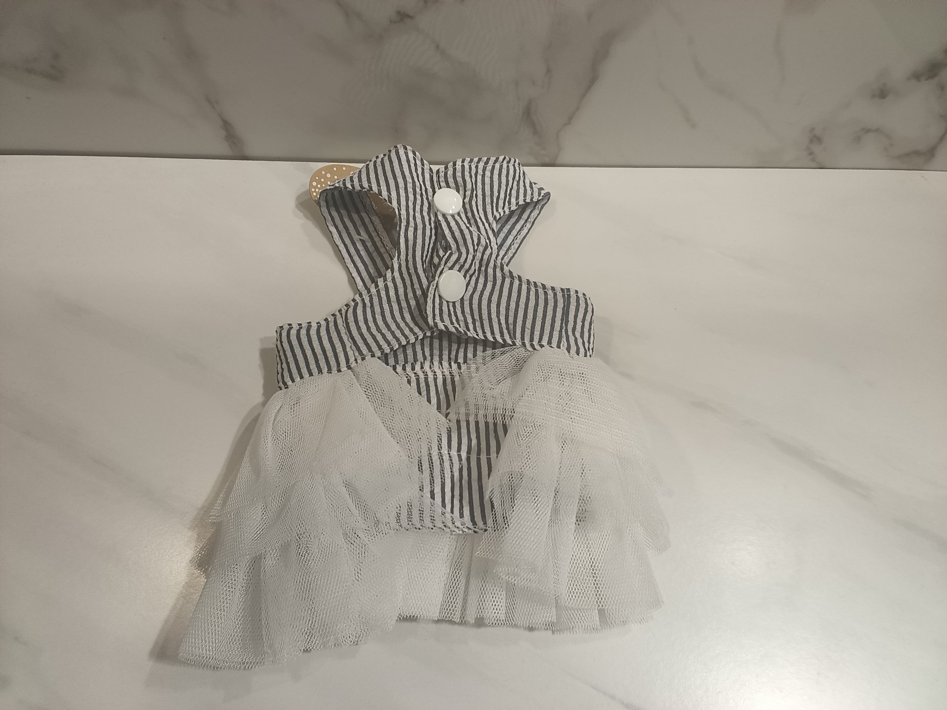 Striped Tutu Dog Dress - Handmade with Love