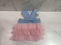Blue & Pink Tutu Dog Dress - Handmade with Love